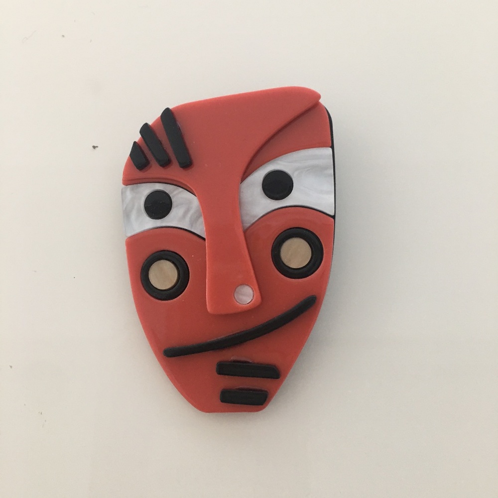 ART JEWELLERY  Picasso Style Acrylic Abstract Brooches Women Men  Creative Party